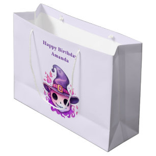 Schedel in een heksenhut Verjaardagsfantasie Groot Cadeauzakje