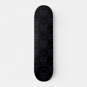 Schedel in Paarse en zwarte Persoonlijk Skateboard