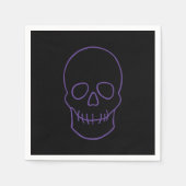 Schedel in Paarse en zwarte Servet (Voorkant)