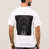 schedel in rots t-shirt (Achterkant)