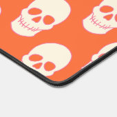 Schedel in roze, Sinaasappel en crème Bureaumat (Hoek)