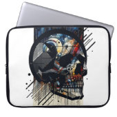 Schedel in verschillende stijlen 37 laptop sleeve (Voorkant)