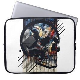 Schedel in verschillende stijlen 37 laptop sleeve