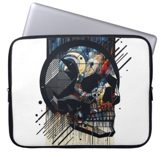 Schedel in verschillende stijlen 37 laptop sleeve