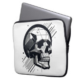 Schedel in verschillende stijlen 38 laptop sleeve (Voorkant Links)