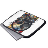Schedel in verschillende stijlen 39 laptop sleeve (Voorkant onderkant)