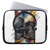 Schedel in verschillende stijlen 39 laptop sleeve (Voorkant)