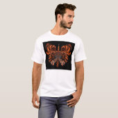 schedel in vlinder #04 t-shirt (Voorkant volledig)