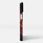 Schedel in vuur en vlam,  design, Flaming Skull iPhone Hoesje (Rechterkant)