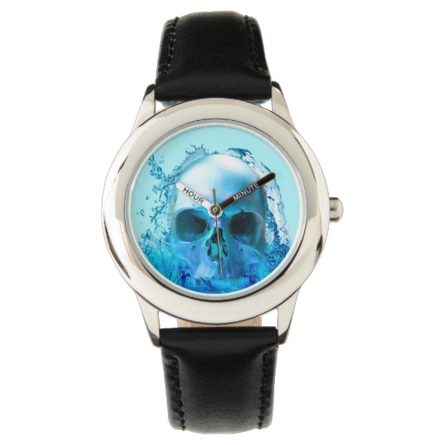 Schedel in water horloge (Voorkant)