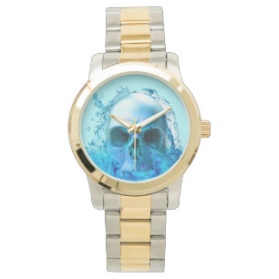 Schedel in water horloge