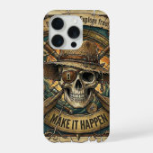 Schedel iphone hoesje - iPhone 15 Pro Hoezen Case (Achterkant)