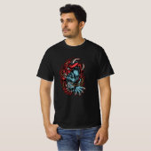 Schedel Japans T-shirt (Voorkant volledig)