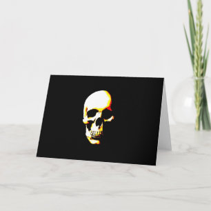 Schedel Kaartjes: Fantasie Kunst  Rock Punk Kaart