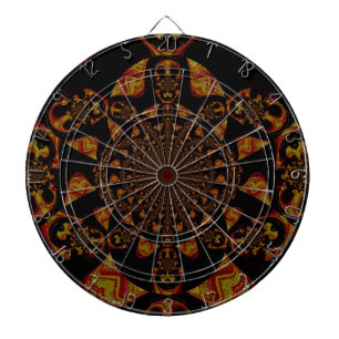 Schedel Kaleidoscoop Kunstprint Dartbord