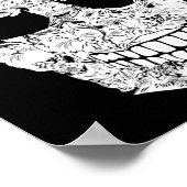 Schedel Kat Skelet Halloween Kostuum Scary Cat S Poster (Hoek)