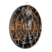 schedel, kerkhof, grunge, Gothic, griezelig kunstw Dartbord (Voorkant Links)