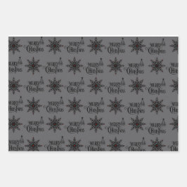 Schedel Kerst inpakpapier Vel