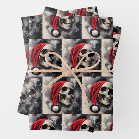 Schedel Kerst Wrapping blad Inpakpapier Vel (In situ)