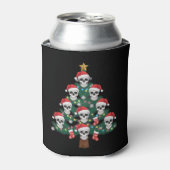Schedel Kerstboom Pyjama Cool Skelet Kerstman Blikjeskoeler (Blikje Voorkant)
