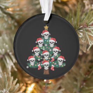 Schedel Kerstboom Pyjama Cool Skelet Kerstman  Ornament