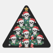 Schedel Kerstboom Pyjama Cool Skelet Kerstman  Sticker (Voorkant)