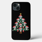 Schedel Kerstboom pyjama Cool Skeleton Santa Case-Mate iPhone Case (Achterkant)