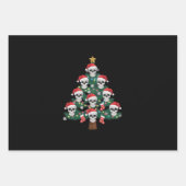 Schedel Kerstboom pyjama Cool Skeleton Santa Inpakpapier Vel (Voorkant)