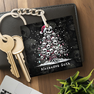 Schedel Kerstboom Pyjama Skelet Kerstman Hoed Sleutelhanger