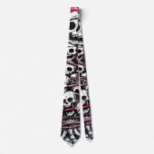 Schedel Kerstboom Pyjama Skelet Kerstman Hoed Stropdas (Voorkant)