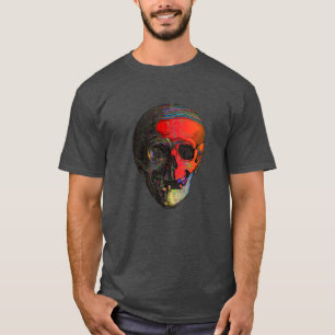Schedel Kleurrijk T-shirt