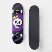Schedel Koning – Minimale Punk Skateboard (Voorkant)
