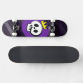 Schedel Koning – Minimale Punk Skateboard (Horizontaal)