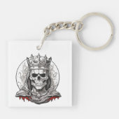 SCHEDEL KONINGIN SLEUTELHANGER (Achterkant)
