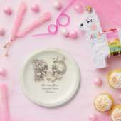 Schedel Koppel Gotische Bruiloft Papieren Bordje (Feest)