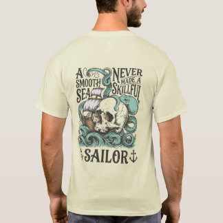 Schedel & Kraken Zeiler – Vintage Nautilus Avontuu T-shirt
