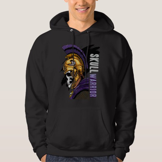 Schedel Krijger Hoodie (Voorkant)