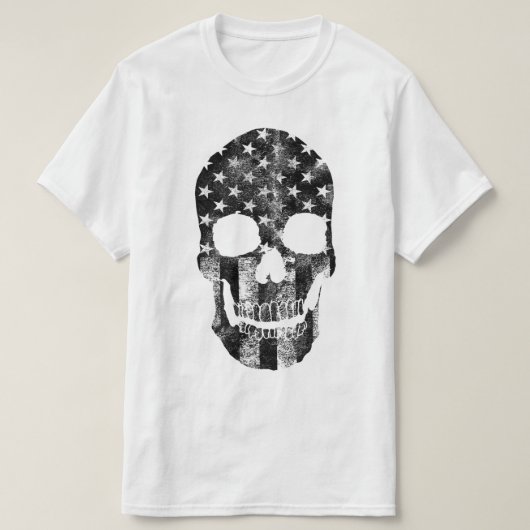 Schedel Krijger USA T-shirt (Design voorkant)