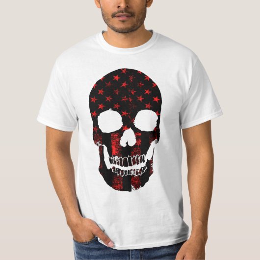 Schedel Krijger USA T-shirt (Voorkant)