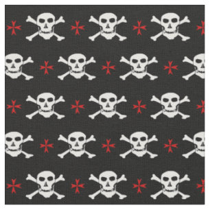 Schedel & Kruis mode stof - Piraten /Halloween