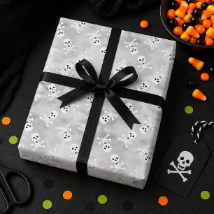 Schedel Kruisbeenderen Halloween Inpakpapier