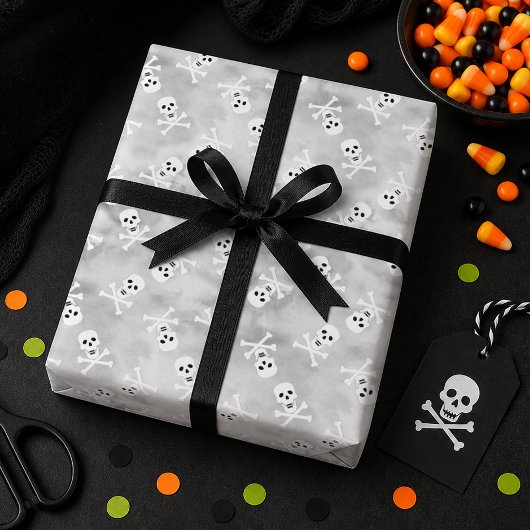 Schedel Kruisbeenderen Halloween Inpakpapier