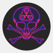 Schedel & Kruisbeenderen Sticker (Voorkant)