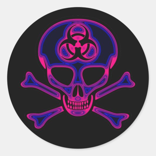 Schedel & Kruisbeenderen Sticker (Voorkant)