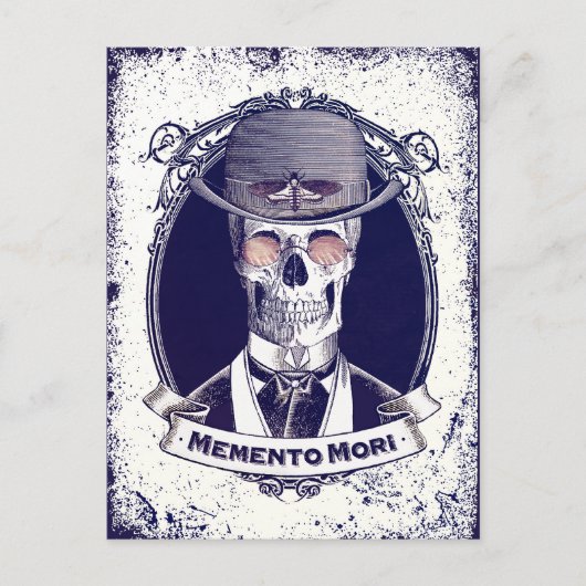 schedel Kunst Memento Mori briefkaart (Voorkant)