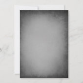 Schedel Lijst Halloween bruiloft Kaart (Achterkant)