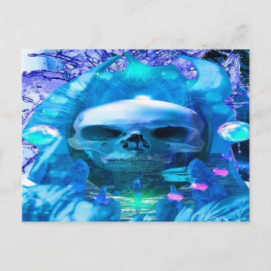 Schedel Magiër Briefkaart (Voorkant)