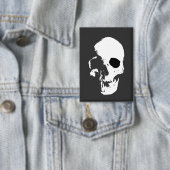 Schedel, mens, hoofd button (Insitu)