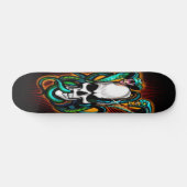 Schedel met 2 Cobras Skateboard (Horizontaal)