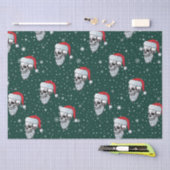 Schedel met Baard Kerst Tissue Papier (Craft)